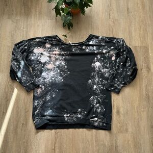 Free people oversized Tie Dyed Ballon Sleeve top